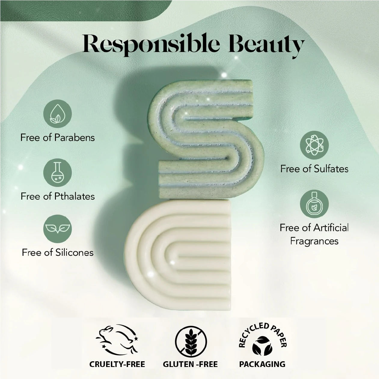 2PCS Sheeamy Rosemary & Biotin Shampoo and Conditioner Bar Set for Thinning Hair - 2pc Volume Shampoo Bar & Conditioner Bar