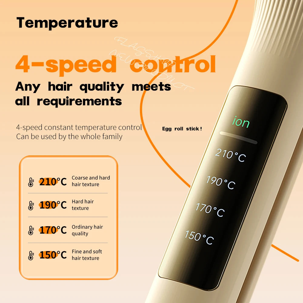 32mm Hair Wave Curling Iron Professional French Egg Roll Hair Curler Corrugated Wavy Styler