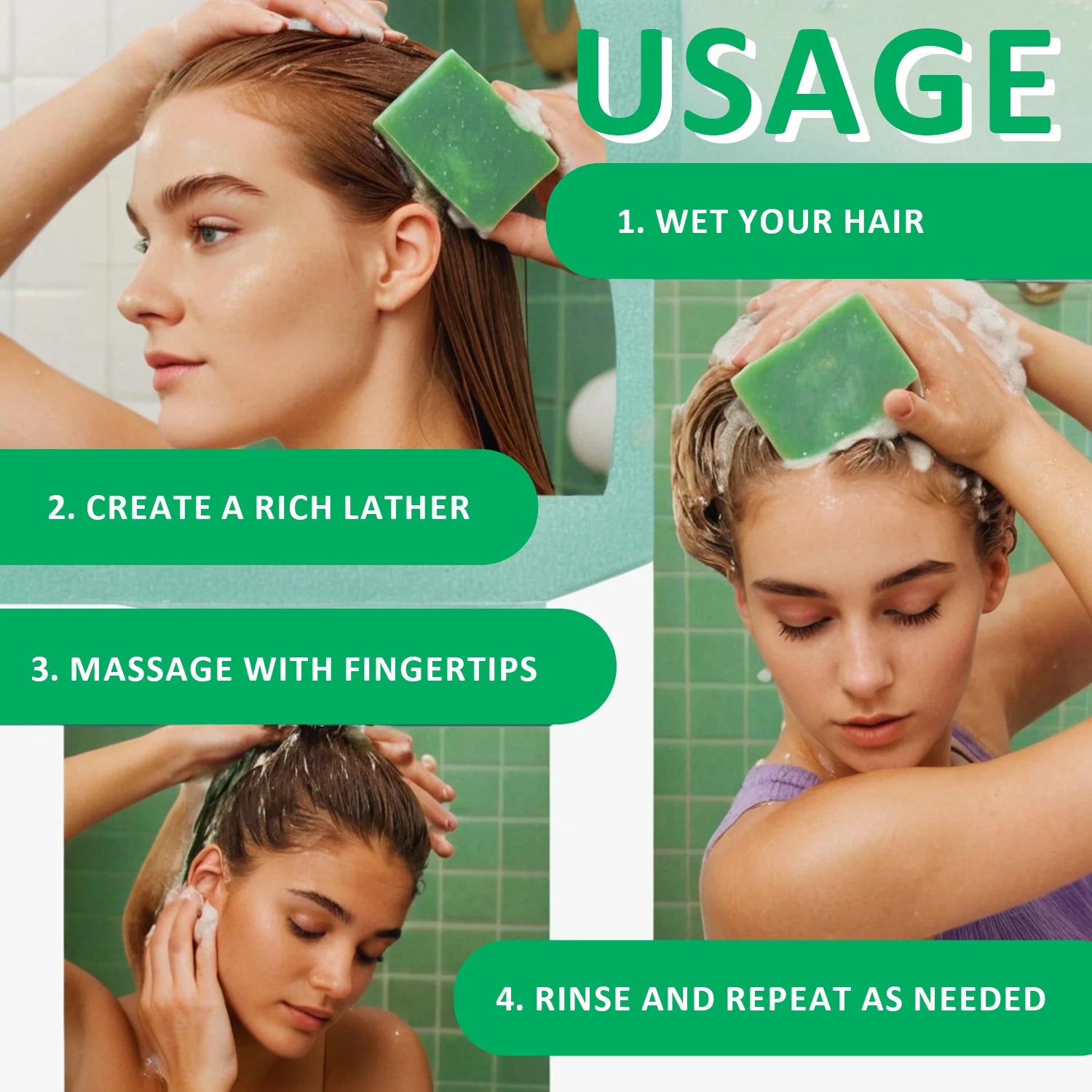 100g Rosemary Soap For Hair Growth Volumizing