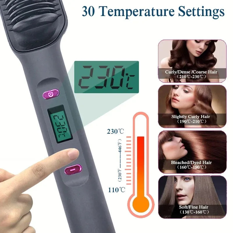 Electric Hot Comb Multifunctional Straight Hair Straightener