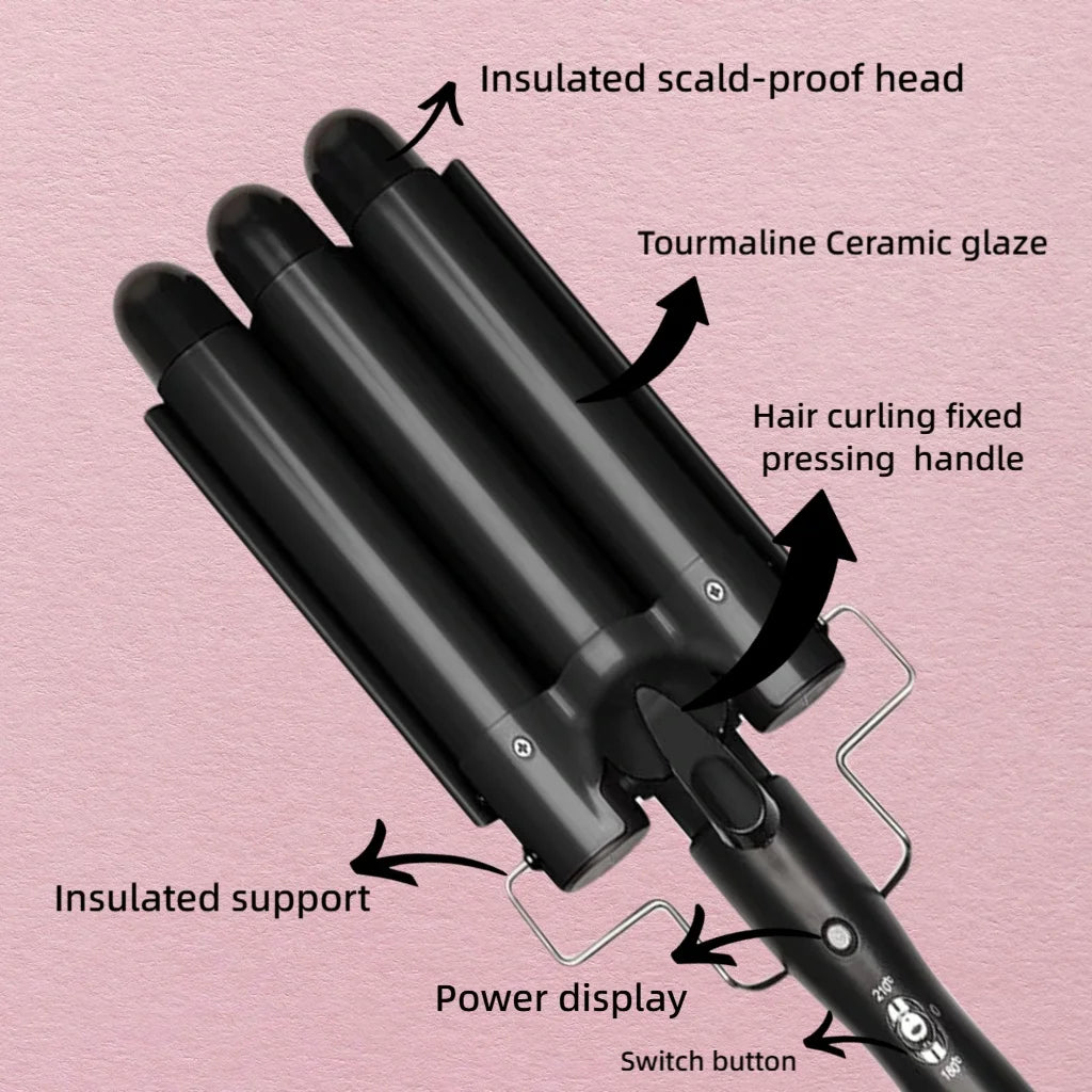 Professional Hair Tools Curling Iron Ceramic Triple Barrel Hair Curler Irons Hair Waver Styling Tools Hair Curlers for Beauty