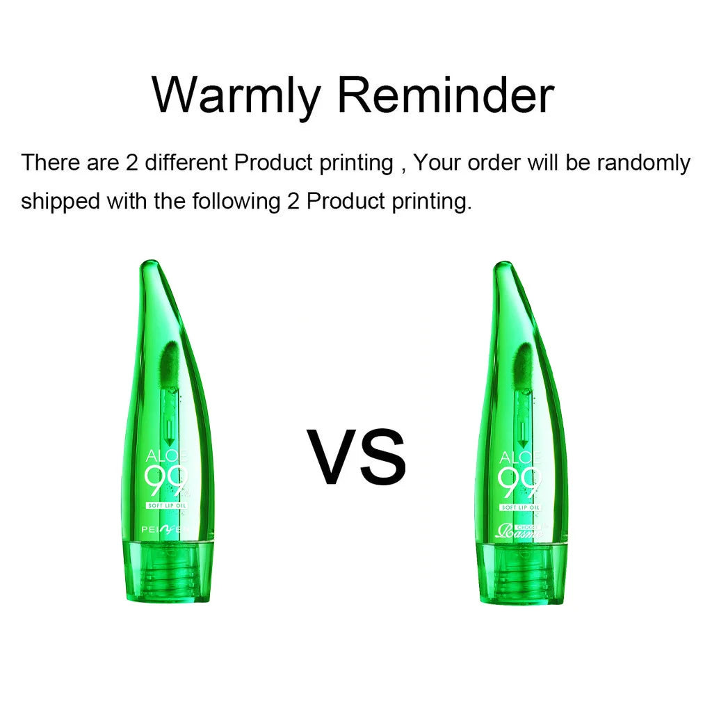 99% Aloe Vera Temperature - changing Lip Balm, Anti - dryness, Long - lasting Moisturizing, Transparent Liquid Lip