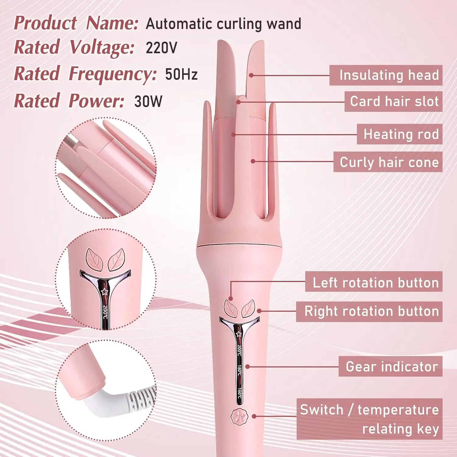 Automatic Curling Iron 32 mm Big Roll Anion  Ceramic Hair Curler