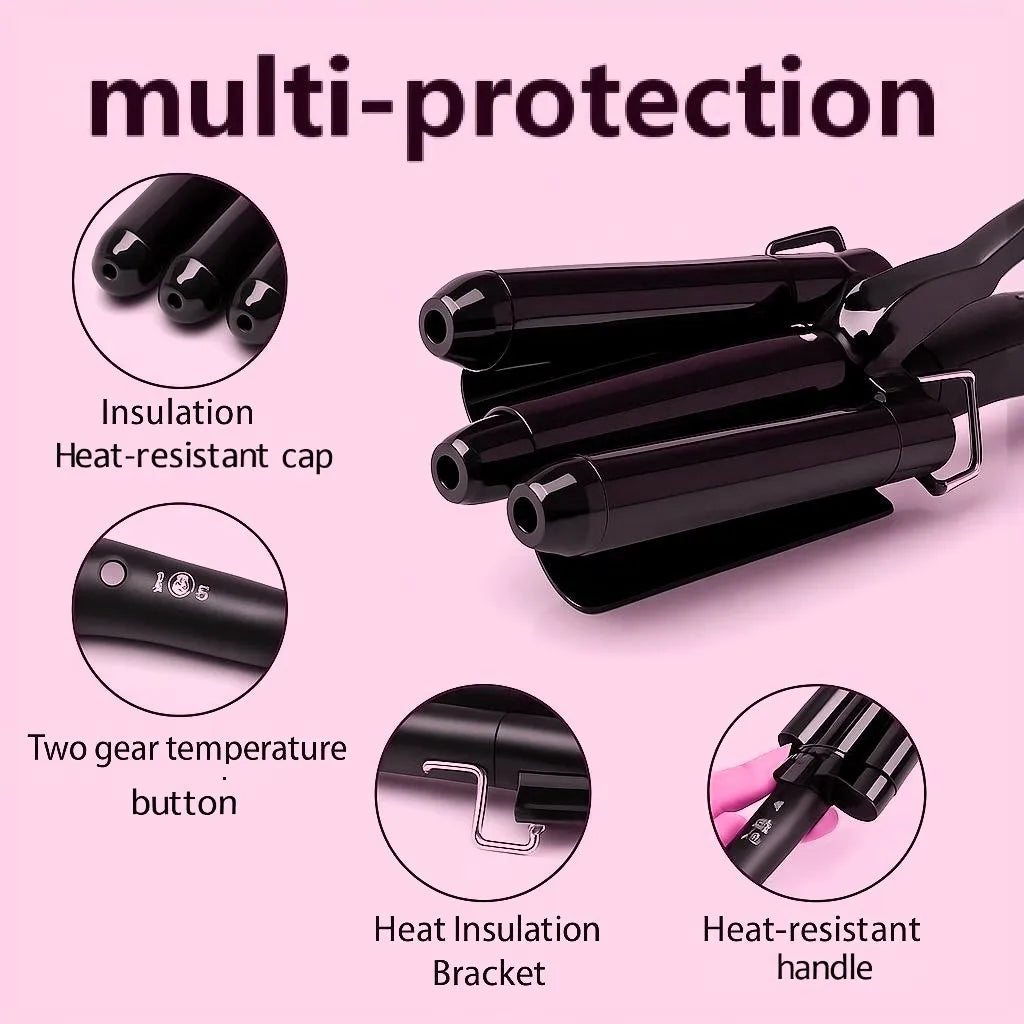 Professional Hair Tools Curling Iron Ceramic Triple Barrel Hair Curler Irons Hair Waver Styling Tools Hair Curlers for Beauty
