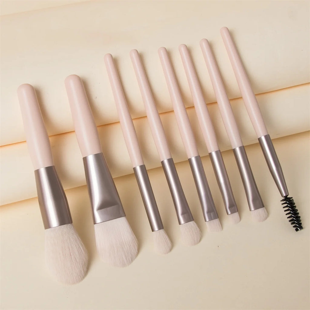 8Pcs Soft Fluffy Makeup Brushes Set for cosmetics Foundation Blush Powder Eyeshadow Kabuki Blending Makeup brush