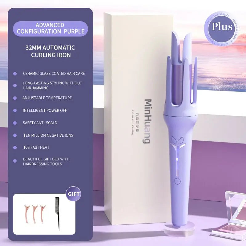 Automatic Curling Iron 32 mm Big Roll Anion  Ceramic Hair Curler