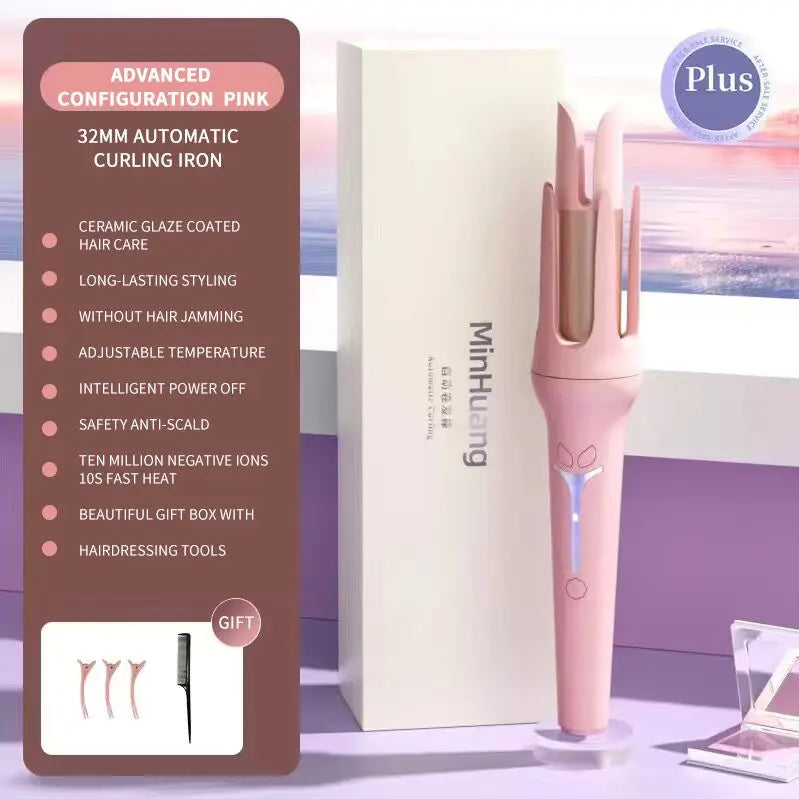 Automatic Curling Iron 32 mm Big Roll Anion  Ceramic Hair Curler