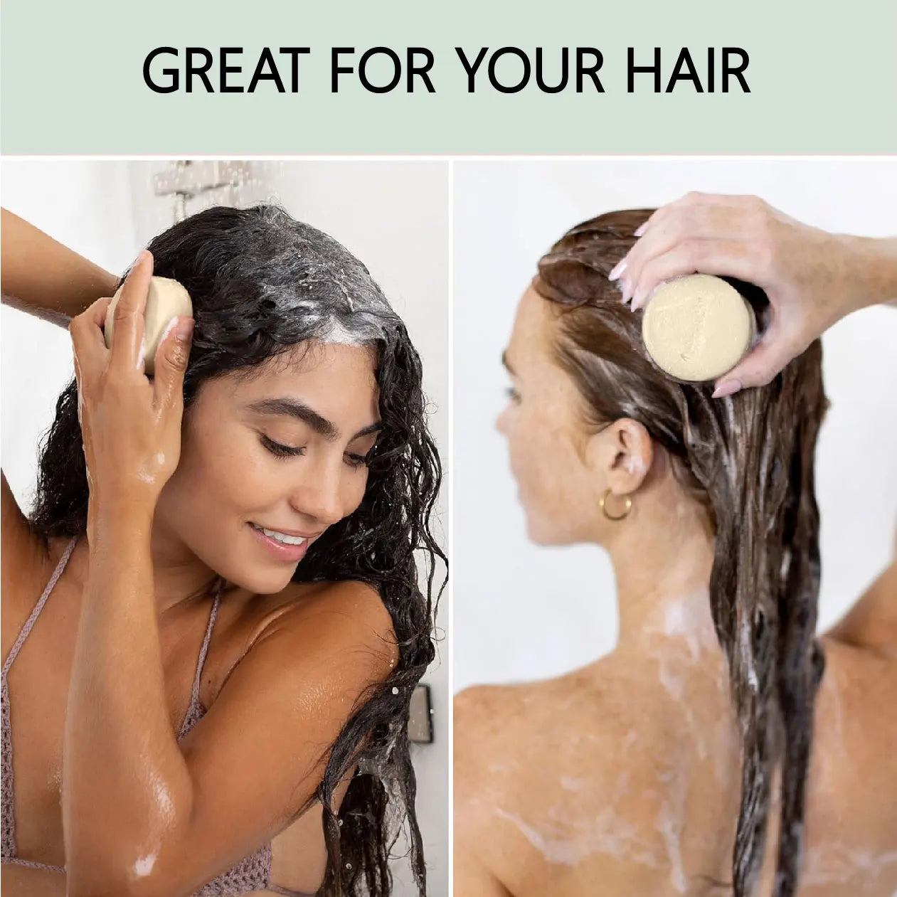 2PCS Sheeamy Rosemary & Biotin Shampoo and Conditioner Bar Set for Thinning Hair
