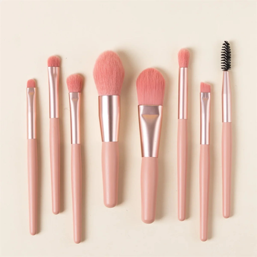 8Pcs Soft Fluffy Makeup Brushes Set for cosmetics Foundation Blush Powder Eyeshadow Kabuki Blending Makeup brush