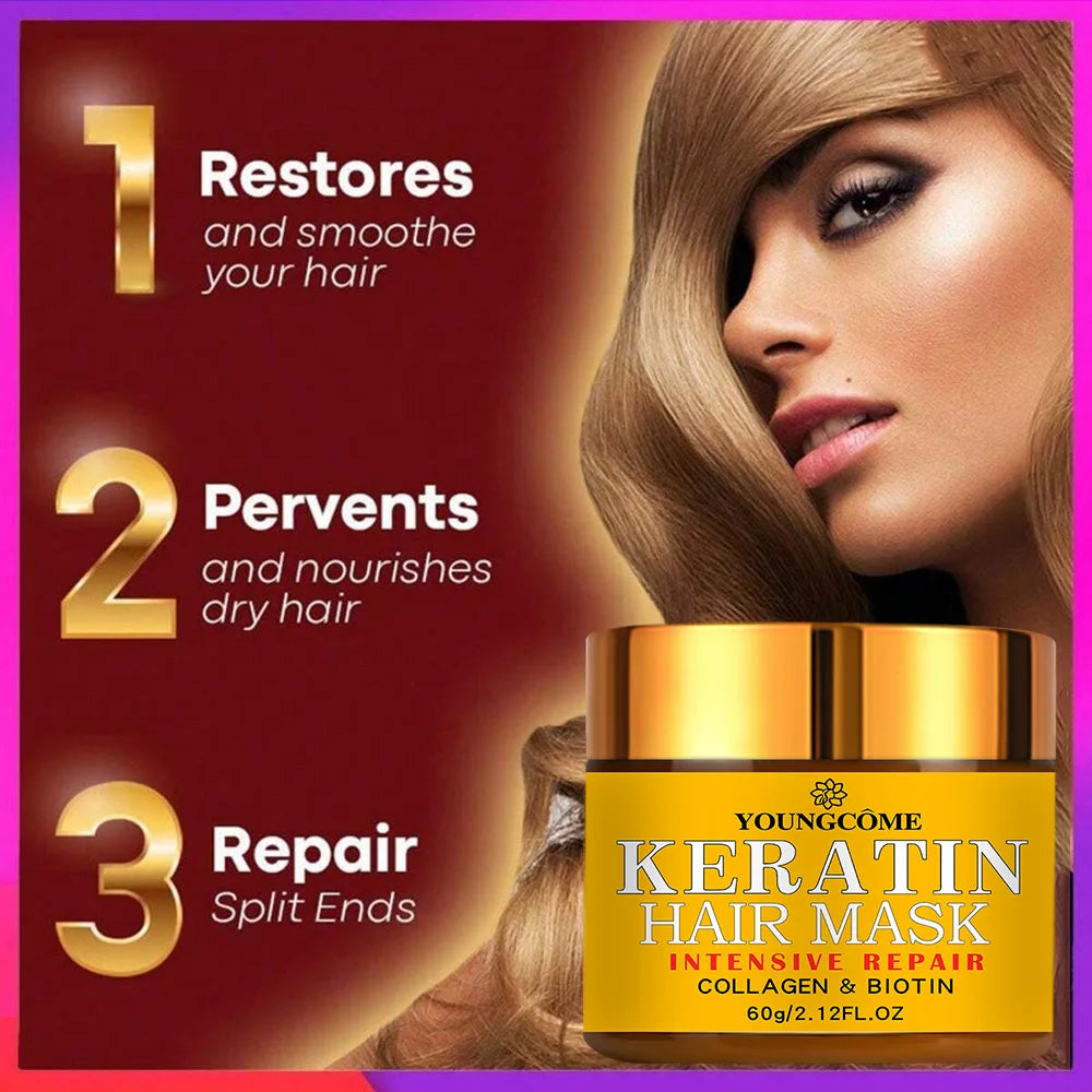 Hair Repairs Hair Mask Biotin Collagen Keratin Treatment Hairs Conditioner