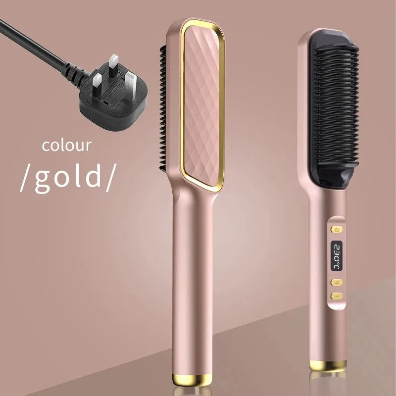 Electric Hot Comb Multifunctional Straight Hair Straightener
